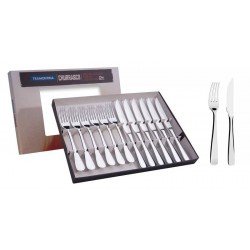JOGO DE TALHERES PARA CHURRASCO EM ACO INOX ACABAMENTO ALTO BRILHO 12 PECAS TRAMONTINA