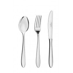 FAQUEIRO SATRI EM ACO INOX COM FACAS DE MESA ACABAMENTO ALTO BRILHO SEM ESTOJO 101 PECAS TRAMONTINA