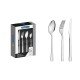 FAQUEIRO OSLO EM ACO INOX COM FACAS PARA CHURRASCO ACABAMENTO BRILHO E FOSCO 16 PECAS TRAMONTINA