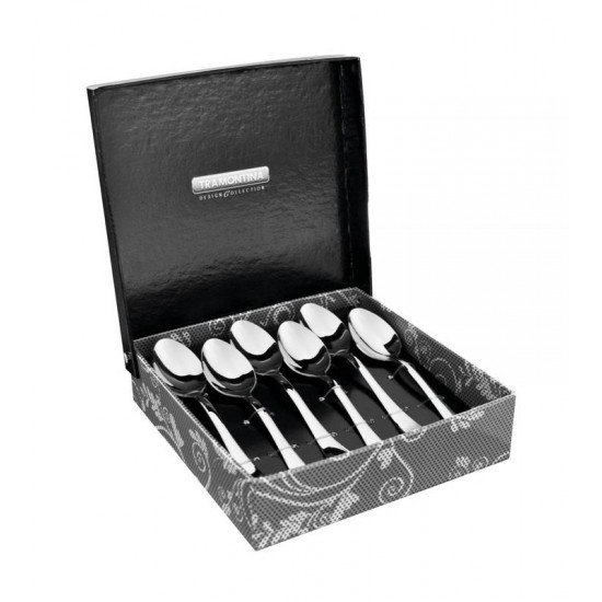CONJUNTO DE COLHERES PARA CHA ACO INOX 6 PC TRAMONTINA