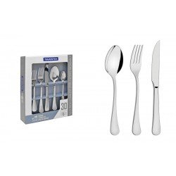 FAQUEIRO ZURIQUE EM ACO INOX COM FACAS PARA CHURRASCO ACABAMENTO BRILHO 30 PECAS TRAMONTINA