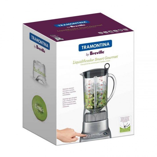 LIQUIDIFICADOR BY BREVILLE SMART GOURMET EM AL FUN COPO TRITAN 7 TAREFAS 1100W 1,5L TRAMONTINA