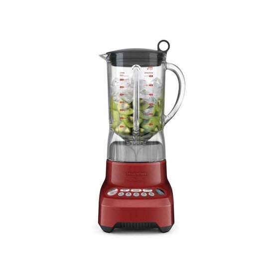 LIQUIDIFICADOR BY BREVILLE SMART GOURMET VERMELHO COPO TRITAN 7 TAREFAS 1100 W 1,5L TRAMONTINA