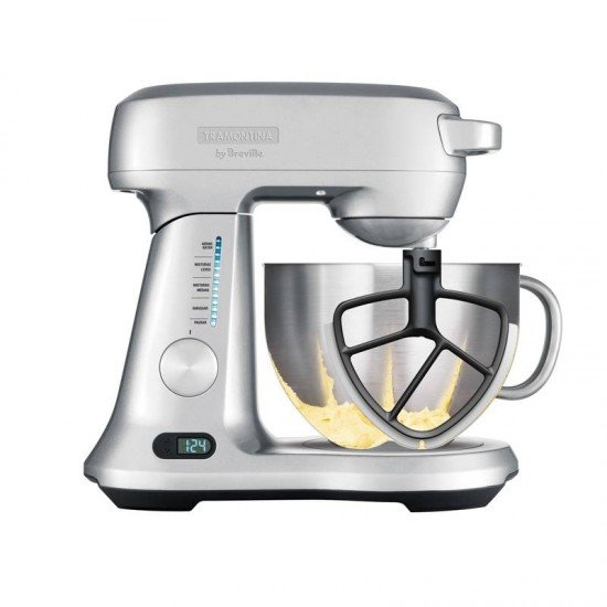 BATEDEIRA PLANETÁRIA TRAMONTINA BY BREVILLE MIX PRO EM ALUMÍNIO FUNDIDO 840W TIGELA INOX 4,7L