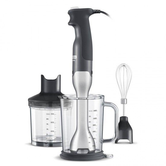 MIXER TRAMONTINA BY BREVILLE SOFT EM AÇO INOX PRATA E PRETO