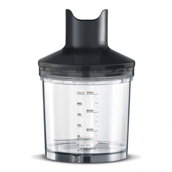 MIXER TRAMONTINA BY BREVILLE SOFT EM AÇO INOX PRATA E PRETO
