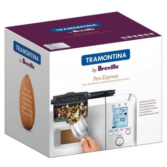 PANIFICADORA TRAMONTINA BY BREVILLE EM AÇO INOX EXPRESS