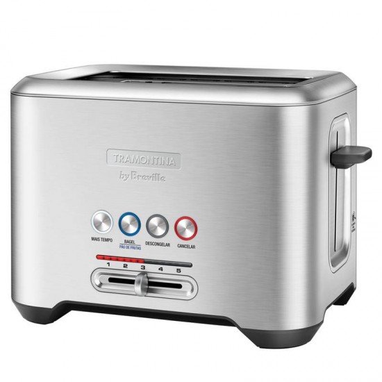 TORRADEIRA EXPRESS TRAMONTINA BY BREVILLE EM AÇO INOX PRATA