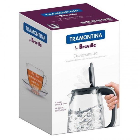 CHALEIRA ELÉTRICA TRAMONTINA TRANSPARENZA BY BREVILLE