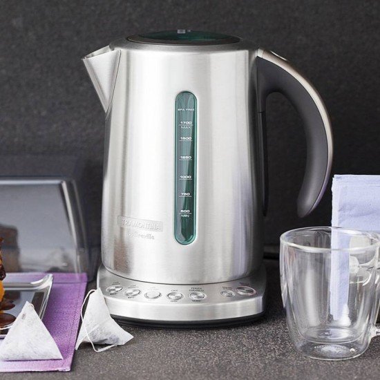 CHALEIRA ELÉTRICA TRAMONTINA BY BREVILLE SMART AÇO INOX 1,7 LITROS - PRATA