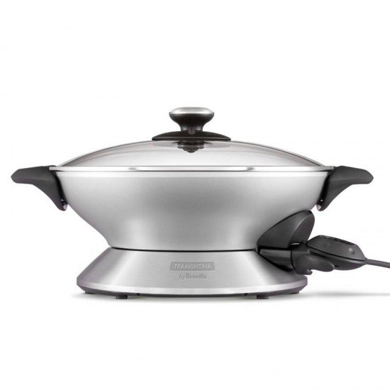 PANELA ELÉTRICA TRAMONTINA BY BREVILLE WOK CHEF ALUMÍNIO 6 LITROS