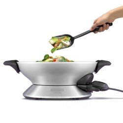 PANELA ELÉTRICA TRAMONTINA BY BREVILLE WOK CHEF ALUMÍNIO 6 LITROS