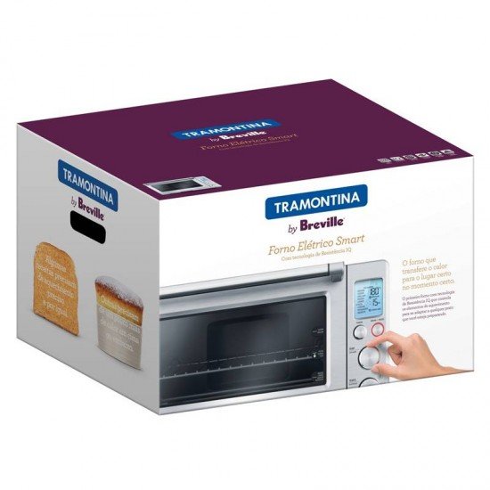 FORNO ELÉTRICO TRAMONTINA BY BREVILLE SMART AÇO INOX 22 LITROS