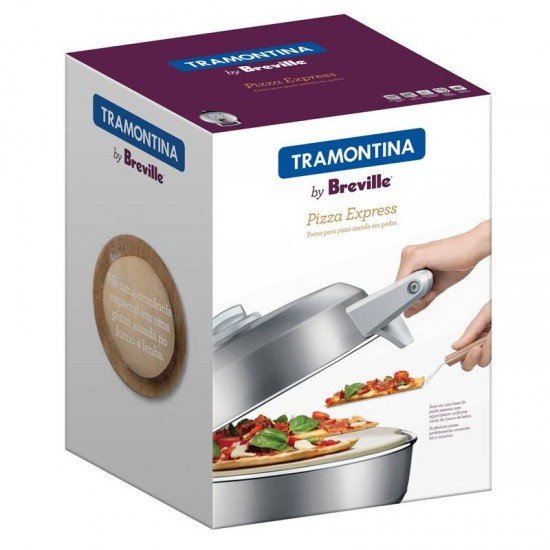 FORNO ELÉTRICO BY BREVILLE P PIZZA EM AÇO CARBONO COM BASE EM CERÂMICA 30 CM TRAMONTINA