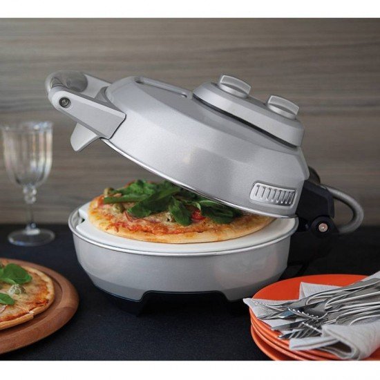 FORNO ELÉTRICO BY BREVILLE P PIZZA EM AÇO CARBONO COM BASE EM CERÂMICA 30 CM TRAMONTINA