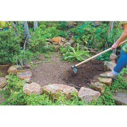 ENXADA METALICA 206 05 CABO DE MADEIRA DE 130 CM TRAMONTINA