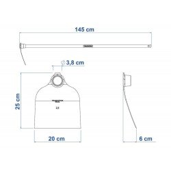 ENXADA NORTE METALICA 222 25 CABO DE MADEIRA DE 145 CM TRAMONTINA