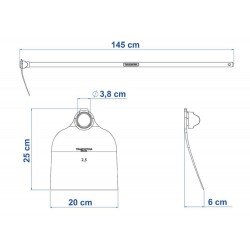 ENXADA NORTE METALICA 260 25 CABO DE MADEIRA DE 145 CM TRAMONTINA