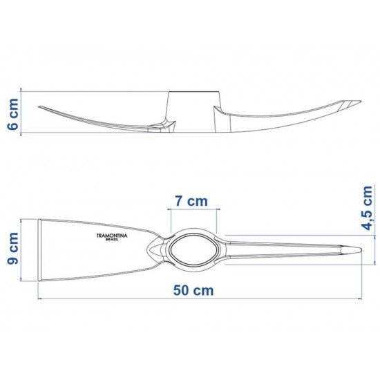 PICARETA METALICA ALVIAO TAMANHO 5 SEM CABO TRAMONTINA