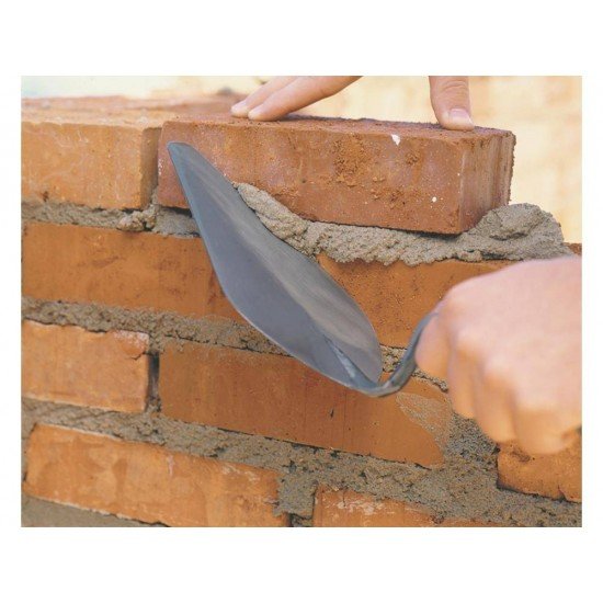 COLHER DE PEDREIRO METALICA REDONDA DE 6 COM CABO DE MADEIRA TRAMONTINA