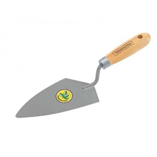 COLHER DE PEDREIRO METALICA DE 7 COM CABO DE MADEIRA TRAMONTINA