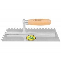 DESEMPENADEIRA METALICA COM DENTES E CABO DE MADEIRA COM HASTE DE ALUMINIO TRAMONTINA