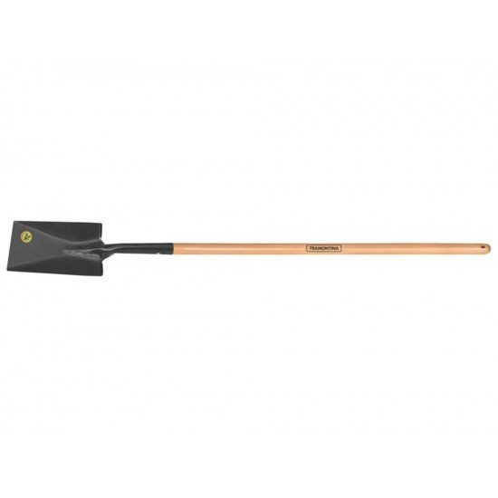 VANGA QUADRADA METALICA 424 00 COM CABO DE MADEIRA DE 120 CM TRAMONTINA