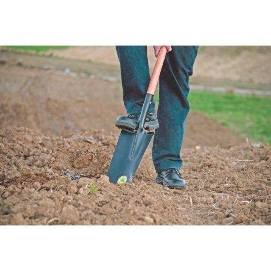 PA MEIA LUA METALICA 426 00 COM CABO DE MADEIRA DE 74 CM E COM EMPUNHADURA METALICA TRAMONTINA