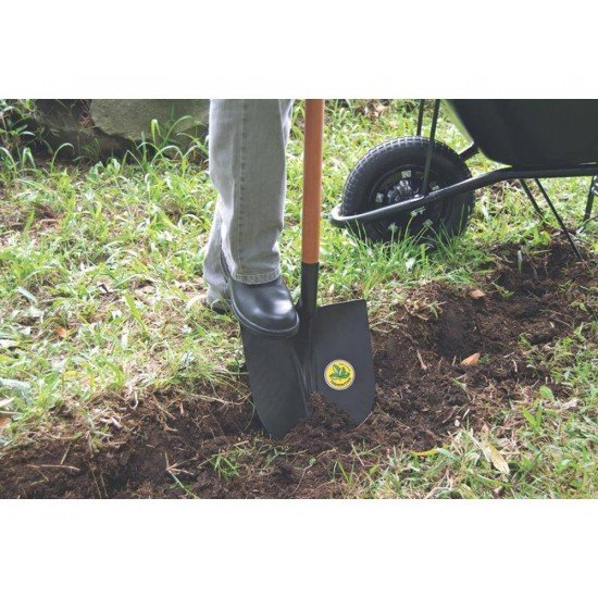 PA FRANKFURT METALICA 454 00 COM CABO DE MADEIRA DE 71 CM E COM EMPUNHADURA PLASTICA TRAMONTINA