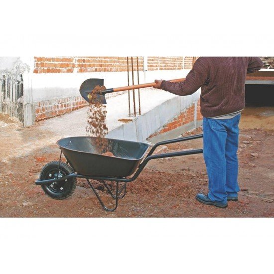 PA FRANKFURT METALICA 454 00 COM CABO DE MADEIRA DE 71 CM E COM EMPUNHADURA PLASTICA TRAMONTINA