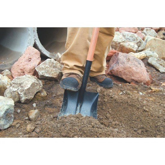 PA QUADRADA METALICA 465 30 COM CABO DE MADEIRA DE 71 CM E COM EMPUNHADURA PLASTICA TRAMONTINA