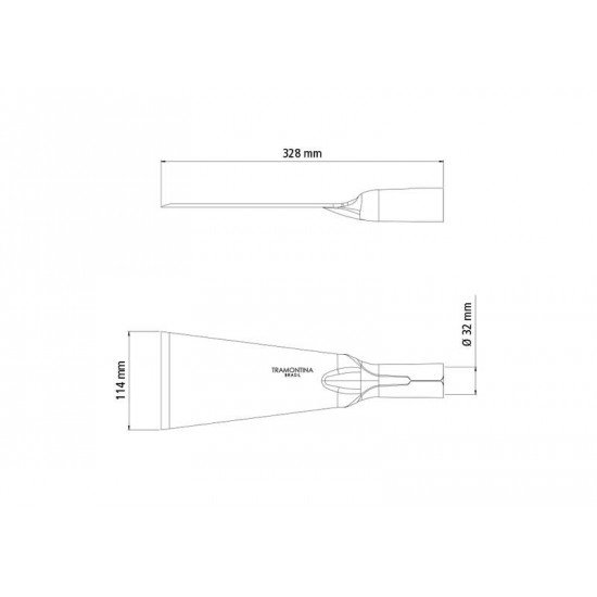 CAVADEIRA RETA MAIOR SEM CABO TRAMONTINA
