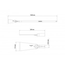 CAVADEIRA RETA MAIOR COM CABO TRAMONTINA