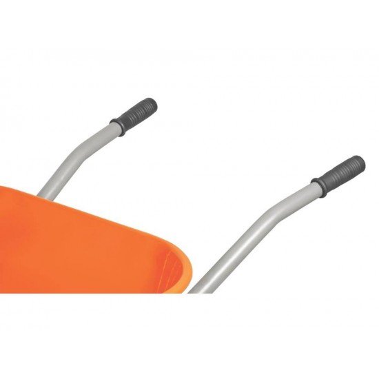 CARRINHO DE MAO BRACO METALICO CACAMBA MET EXTRAFUNDA LARANJA PNEU EM BORRACHA TRAMONTINA