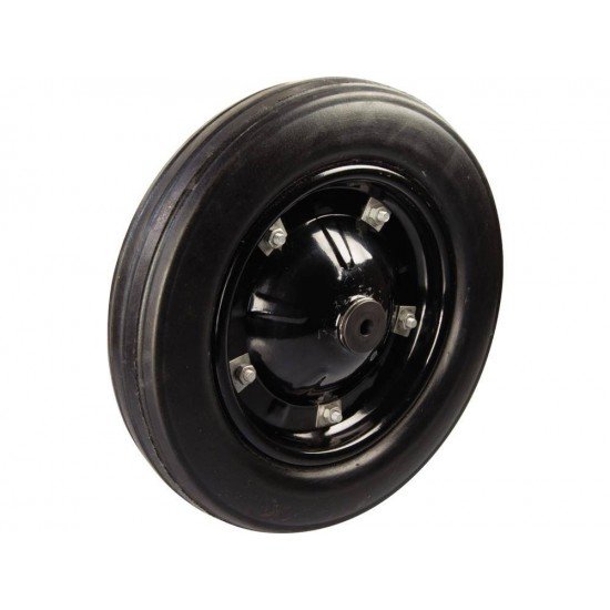 RODA METALICA PARA CARRINHO DE MAO PNEU MACICO COM BUCHA PLASTICA TRAMONTINA