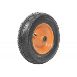 RODA METALICA PARA CARRINHO DE MAO PNEU COM CAMARA 3.5 8 E BUCHA PLASTICA TRAMONTINA