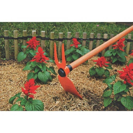 SACHO ENXADINHA METALICO DUAS PONTAS CABO LONGO DE MADEIRA TRAMONTINA