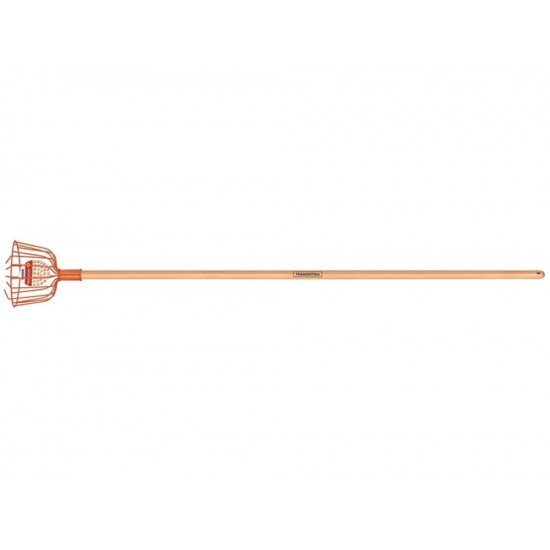 COLHEDOR DE FRUTAS METALICO TAM 20 COM CABO DE MADEIRA DE 150 CM TRAMONTINA