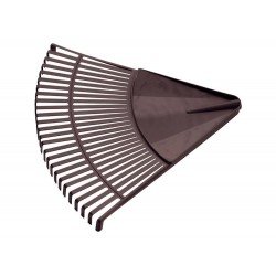 VASSOURA PLASTICA PRETA 26 DENTES SEM CABO PARA JARDIM TRAMONTINA