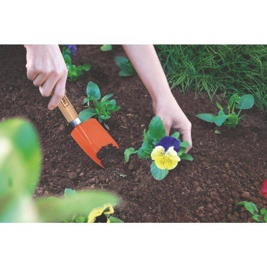 RASTELO ANCINHO METALICO 3 DENTES COM CABO DE MADEIRA TRAMONTINA