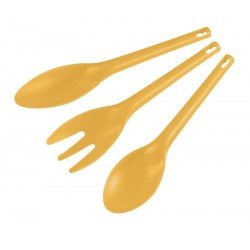 CONJUNTO PARA JARDINAGEM EM PLASTICO AMARELO 3 PECAS TRAMONTINA