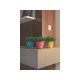 CACHEPO VASO MIMMO PARA JARDIM EM PLASTICO 1,7 LITROS AMARELO TRAMONTINA