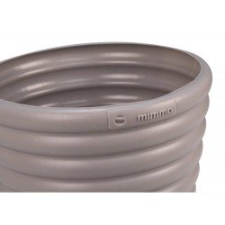 CACHEPO VASO MIMMO PARA JARDIM EM PLASTICO 5,5 LITROS CINZA TRAMONTINA