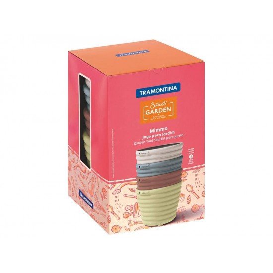 VASO PLASTICO AUTOIRRIGAVEL COR GELO TRAMONTINA