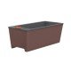 VASO PLASTICO AUTOIRRIGAVEL UNICO COR CAFE TRAMONTINA