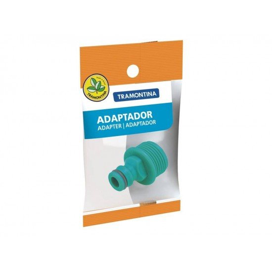 ADAPTADOR MACHO EM PLASTICO COM ROSCA EXTERNA DE 3 4 PARA JARDIM EMBALAGEM FLOW-PACK TRAMONTINA