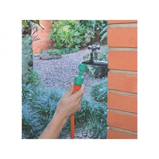 ADAPTADOR EM PLASTICO COM ROSCA DE 3 4 E BUCHA DE REDUCAO DE 1 2 PARA JARDIM TRAMONTINA