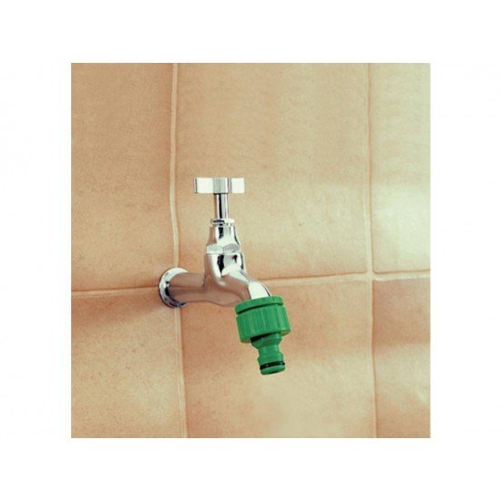 ADAPTADOR EM PLASTICO COM ROSCA DE 3 4 E BUCHA DE REDUCAO DE 1 2 PARA JARDIM TRAMONTINA