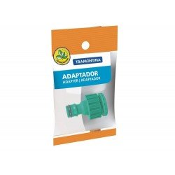 ADAPTADOR EM PLASTICO ROSCA DE 3 4 E BUCHA DE REDUCAO DE 1 2 ,PARAJARDIM,EMBA FLOW-PACK TRAMONTINA