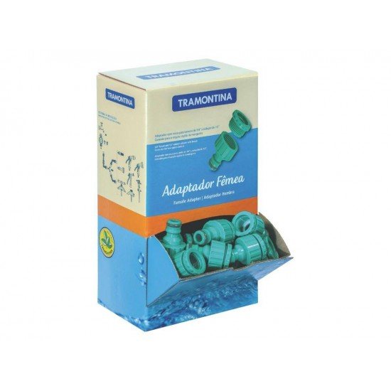 ADAPTADOR EM PLASTICO COM ROSCA DE 3 4 E BUCHA DE REDUCAO 3 4 PARA JARDIM TRAMONTINA
